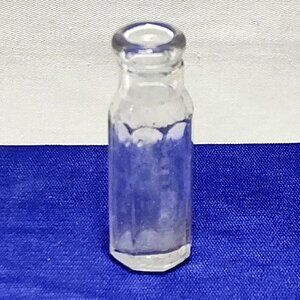 Owens Apothecary Medicine Eight-Sided Bottle Clear Circa 1900s Antique Vintage
